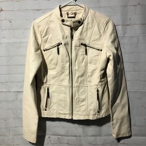 Indigo Saints Faux Leather Jacket Size Large